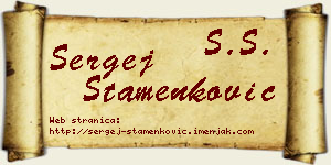 Sergej Stamenković vizit kartica